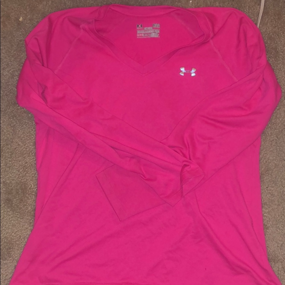Pink Under Armour Long-sleeve